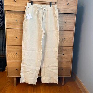 NWT Parachute Wide Leg Linen Pant - Medium